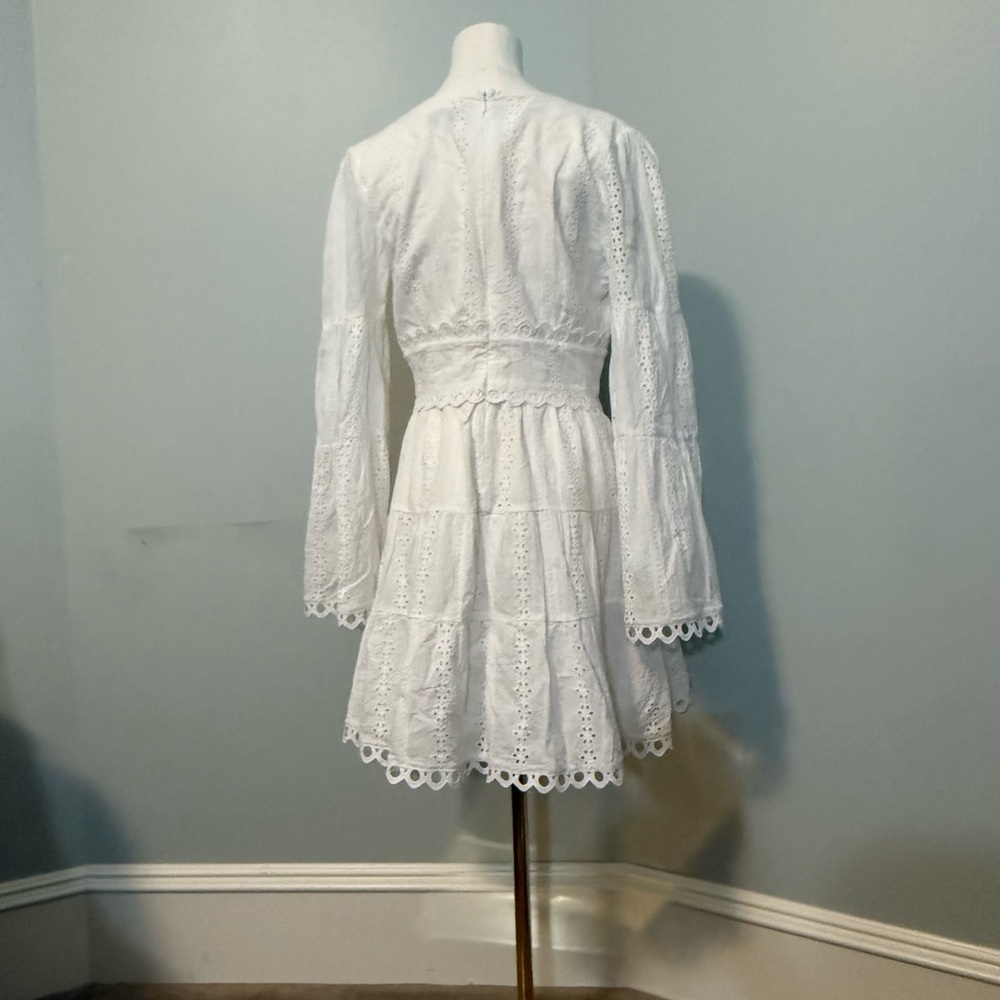 Lost + Wander Elegant White Lace Dress - Picture 4 of 4